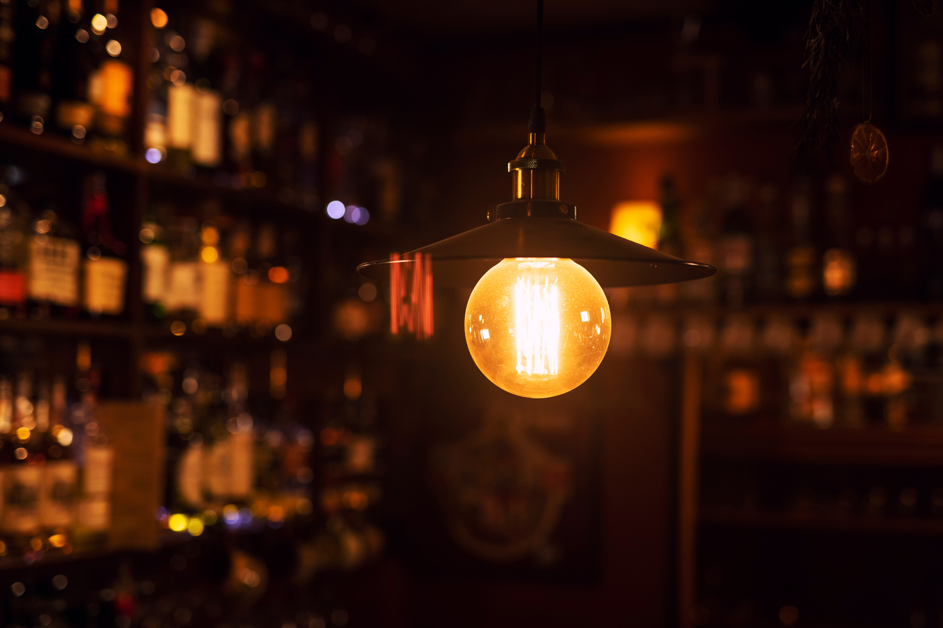 Retro pub interior